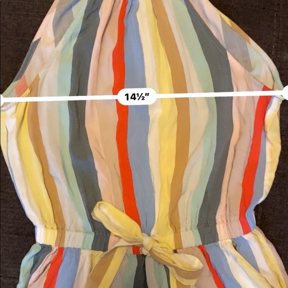 Bebop Stripped Halter Romper - Picture 5 of 9